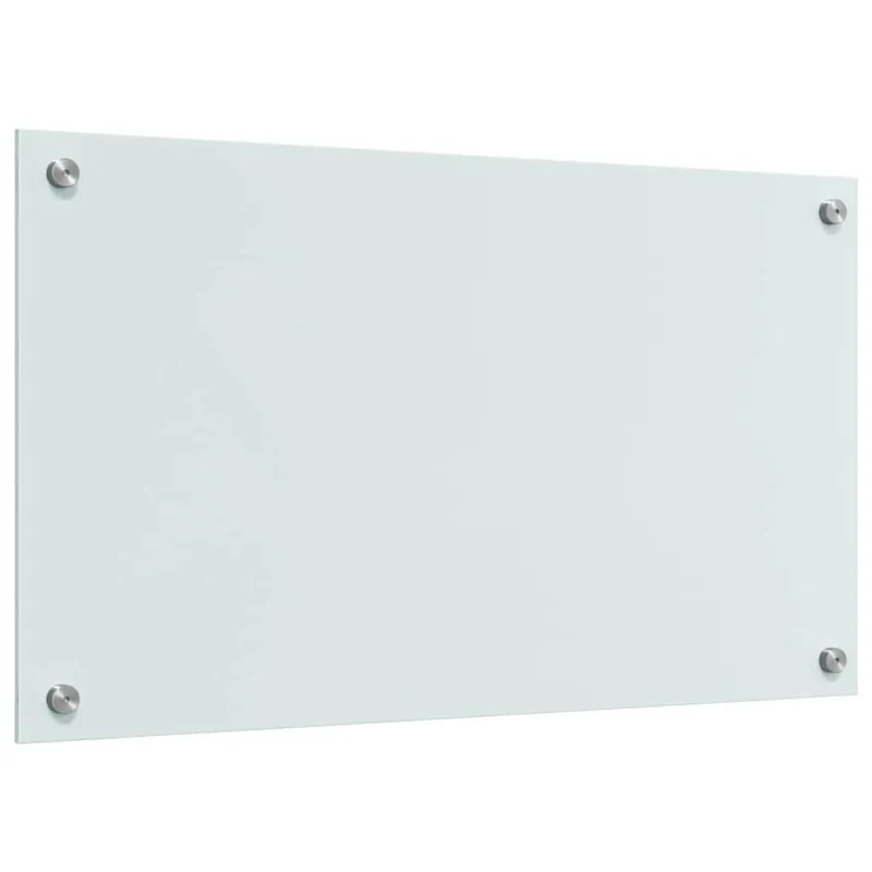 Virtuvės atbraila 2 pcs Balta 70 x 40 cm grūdintas stiklas