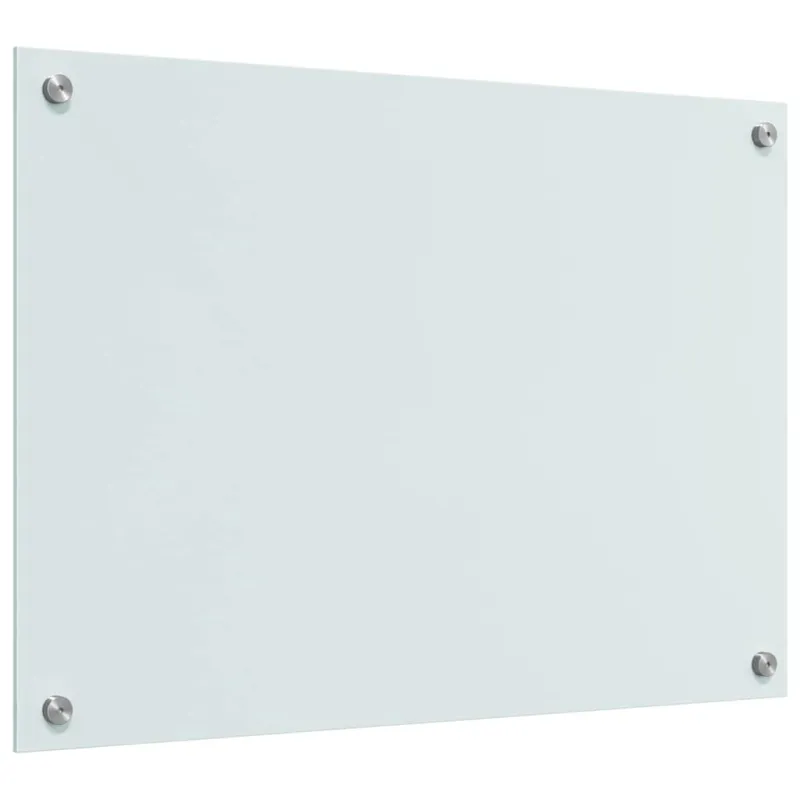 Virtuvės atbraila 2 pcs Balta 70 x 50 cm grūdintas stiklas