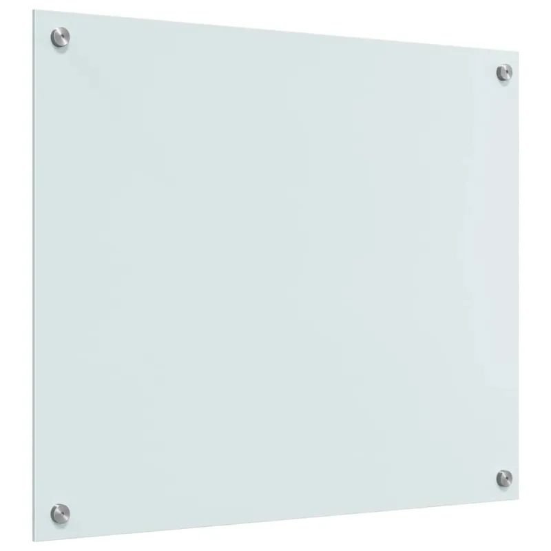 Virtuvės atbraila 2 pcs Balta 70 x 60 cm grūdintas stiklas