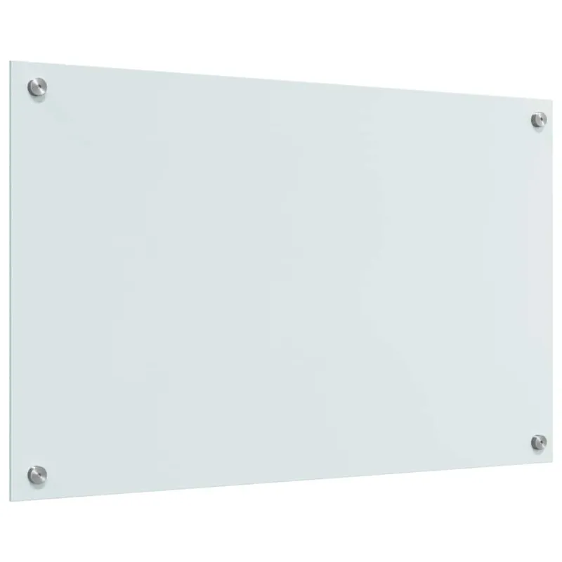 Virtuvės atbraila 2 pcs Balta 80 x 50 cm grūdintas stiklas