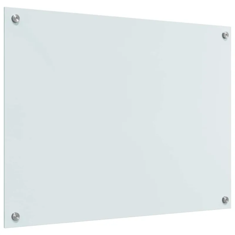 Virtuvės atbraila 2 pcs Balta 80 x 60 cm grūdintas stiklas