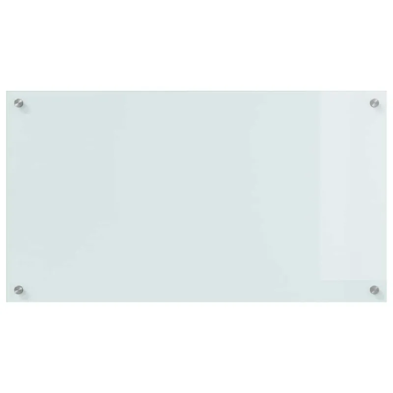 Virtuvės atbraila 2 pcs Balta 90 x 50 cm grūdintas stiklas