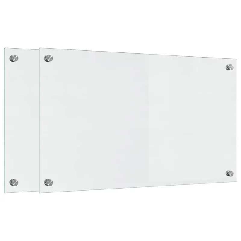 Virtuvės atbraila 2 pcs Skaidrus 70 x 40 cm grūdintas stiklas