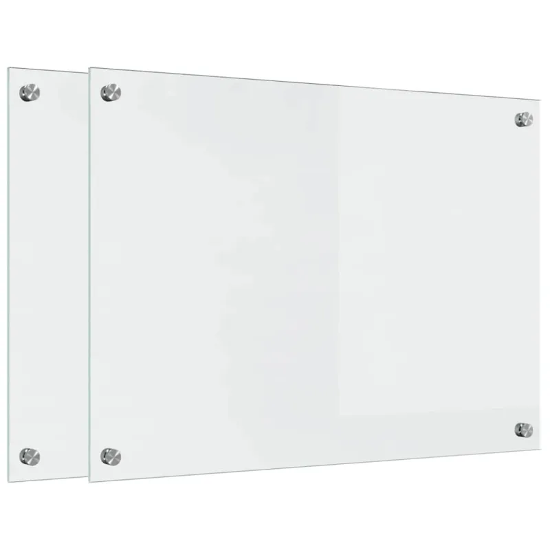 Virtuvės atbraila 2 pcs Skaidrus 70 x 50 cm grūdintas stiklas