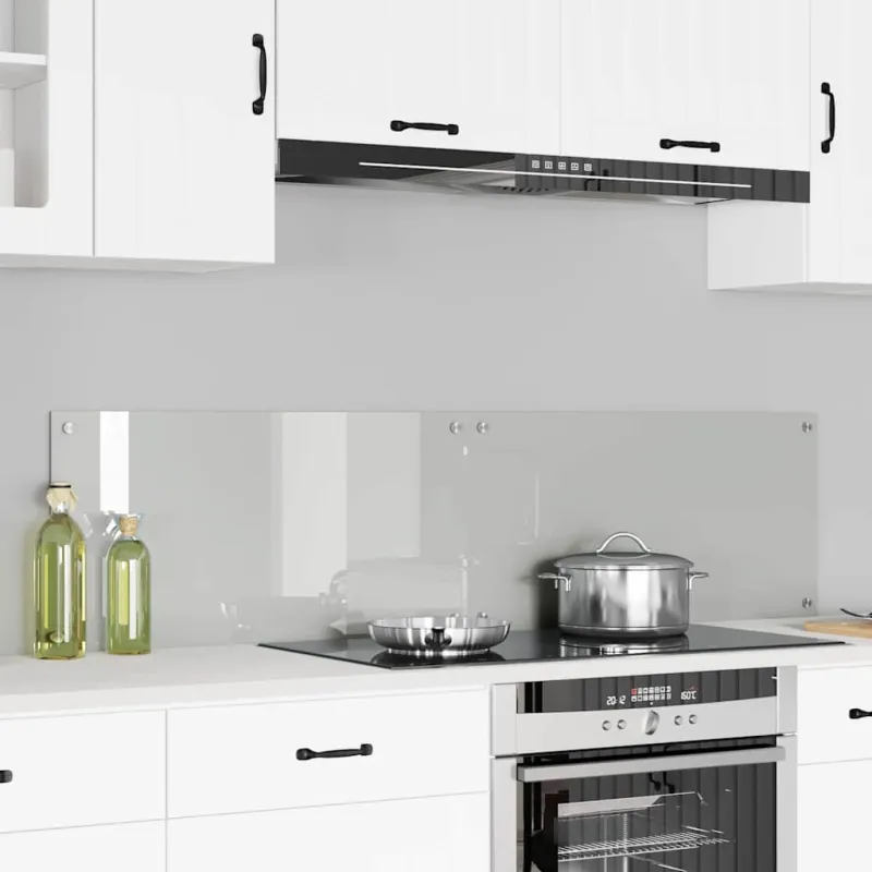 Virtuvės atbraila 2 pcs Skaidrus 80 x 40 cm grūdintas stiklas