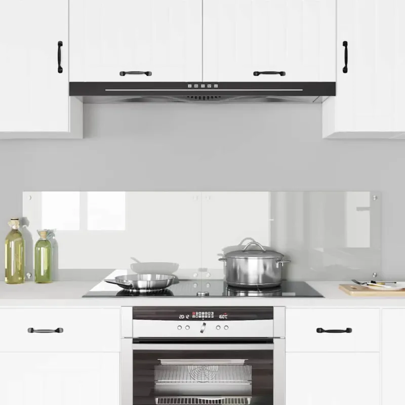 Virtuvės atbraila 2 pcs Skaidrus 80 x 40 cm grūdintas stiklas