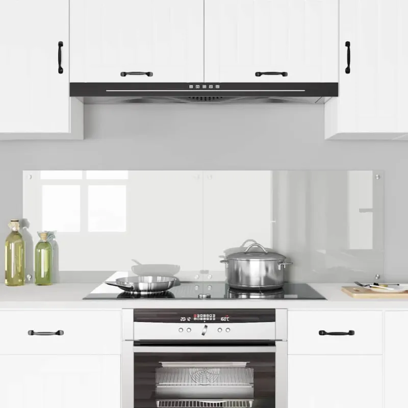 Virtuvės atbraila 2 pcs Skaidrus 80 x 50 cm grūdintas stiklas