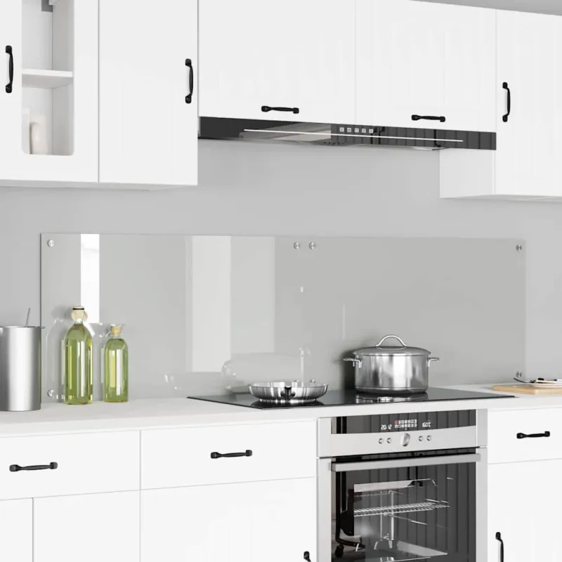 Virtuvės atbraila 2 pcs Skaidrus 90 x 50 cm grūdintas stiklas