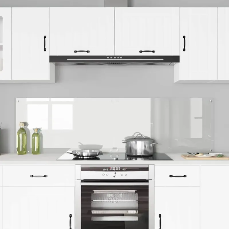 Virtuvės atbraila 2 pcs Skaidrus 90 x 50 cm grūdintas stiklas