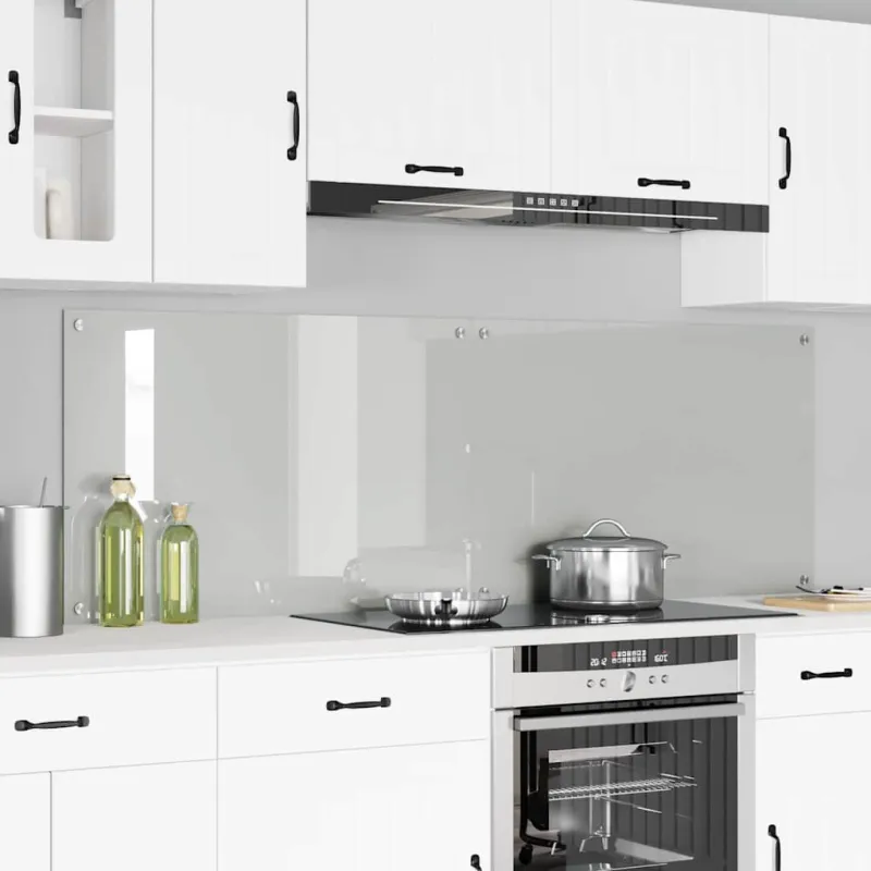 Virtuvės atbraila 2 pcs Skaidrus 90 x 60 cm grūdintas stiklas