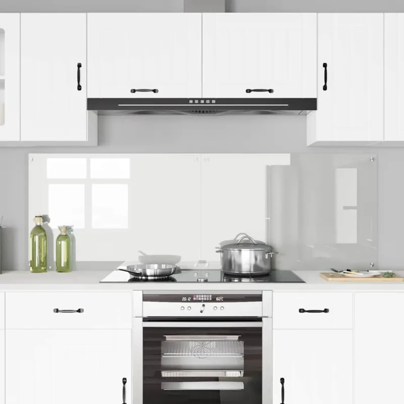 Virtuvės atbraila 2 pcs Skaidrus 90 x 60 cm grūdintas stiklas