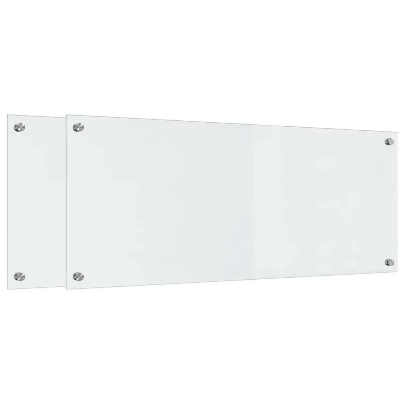 Virtuvės atbraila 2 pcs Skaidrus 100 x 40 cm grūdintas stiklas