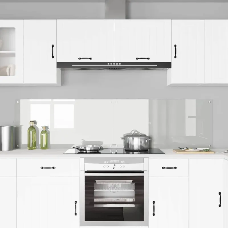 Virtuvės atbraila 2 pcs Skaidrus 100 x 50 cm grūdintas stiklas