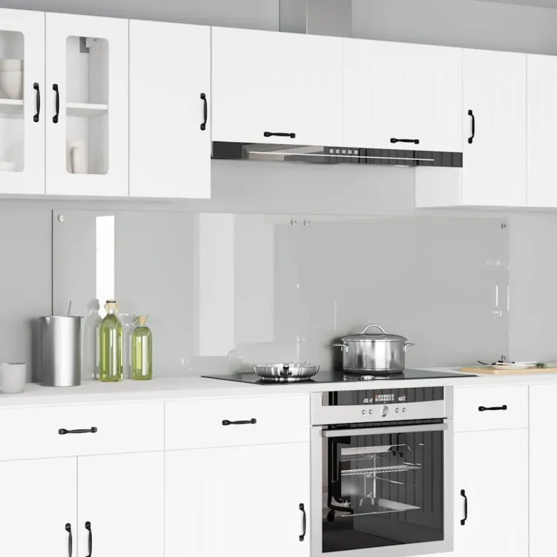 Virtuvės atbraila 2 pcs Skaidrus 100 x 60 cm grūdintas stiklas