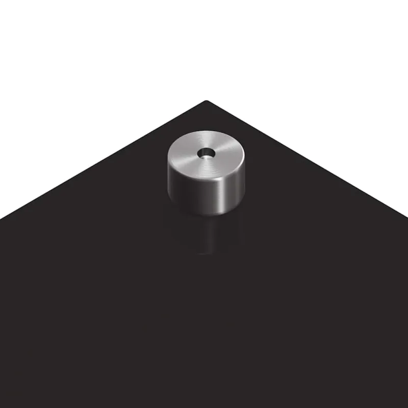 Virtuvės atbraila 2 pcs Juoda 80 x 50 cm grūdintas stiklas