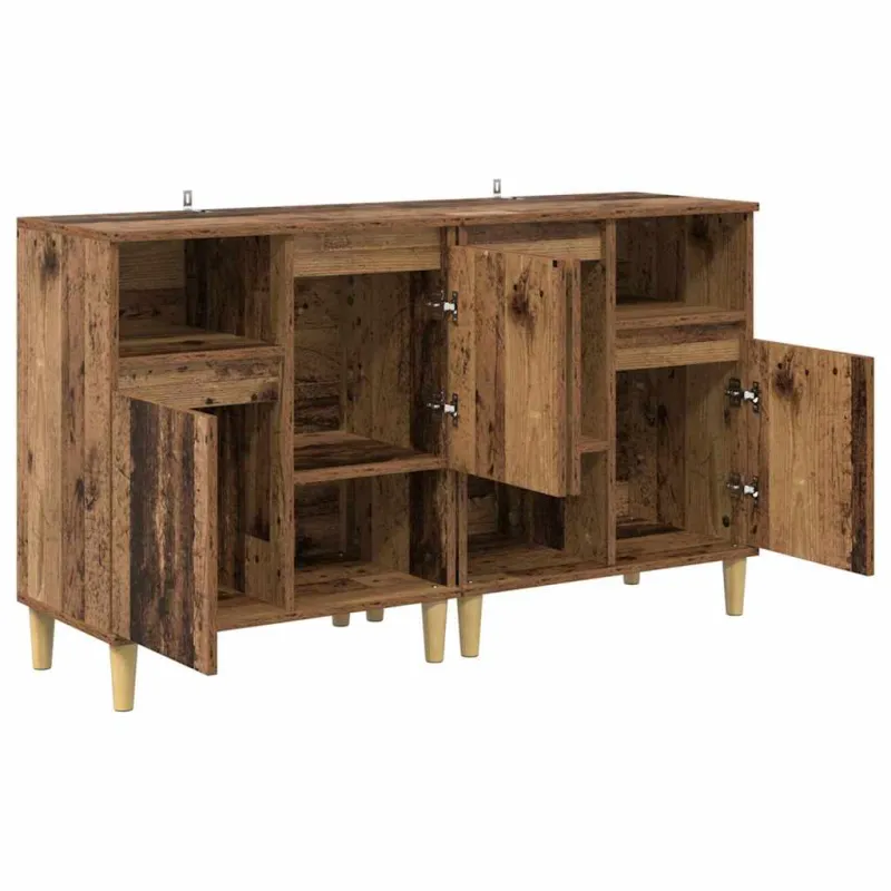 Šoninės lentynos 2 pcs Senovinis medis 60 x 35 x 70 cm