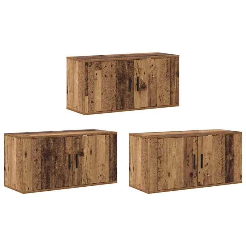 Sieninio televizoriaus kabineto komplektas 3 pcs