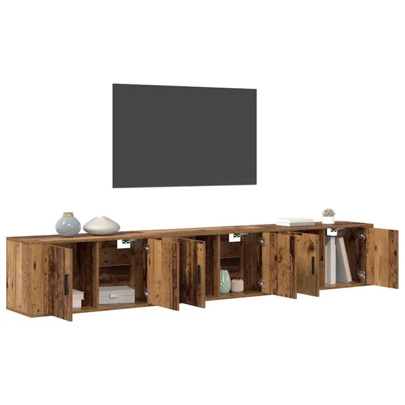 Sieninio televizoriaus kabineto komplektas 3 pcs