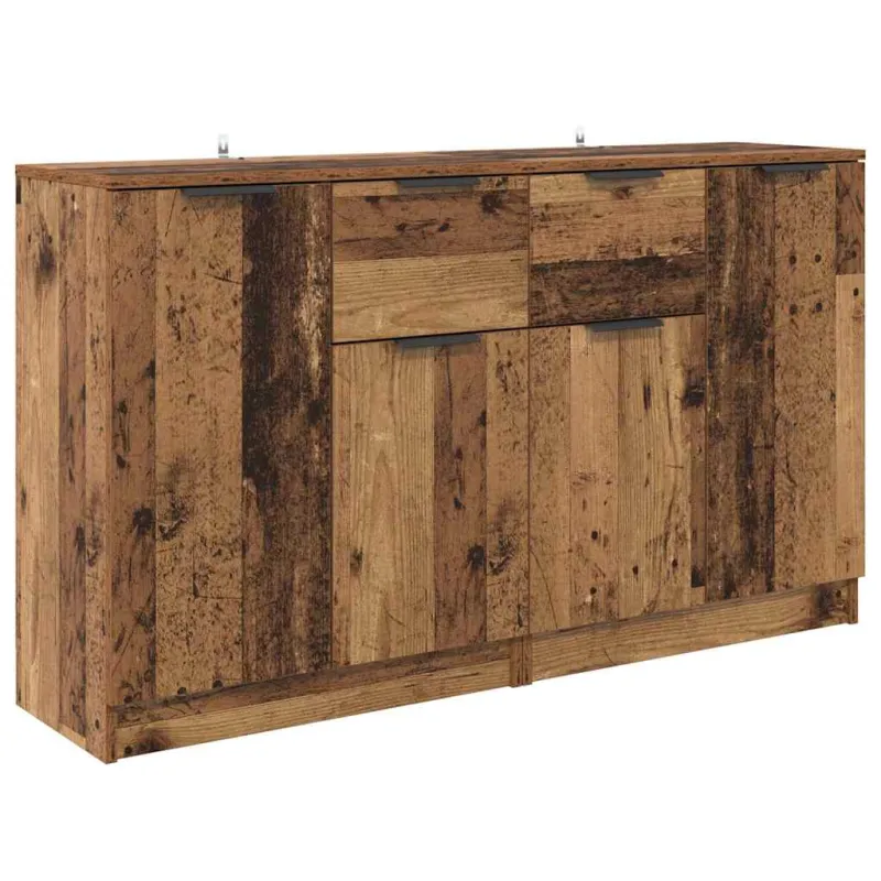 Šoninės lentynos 2 pcs Senovinis medis 60 x 30 x 70 cm