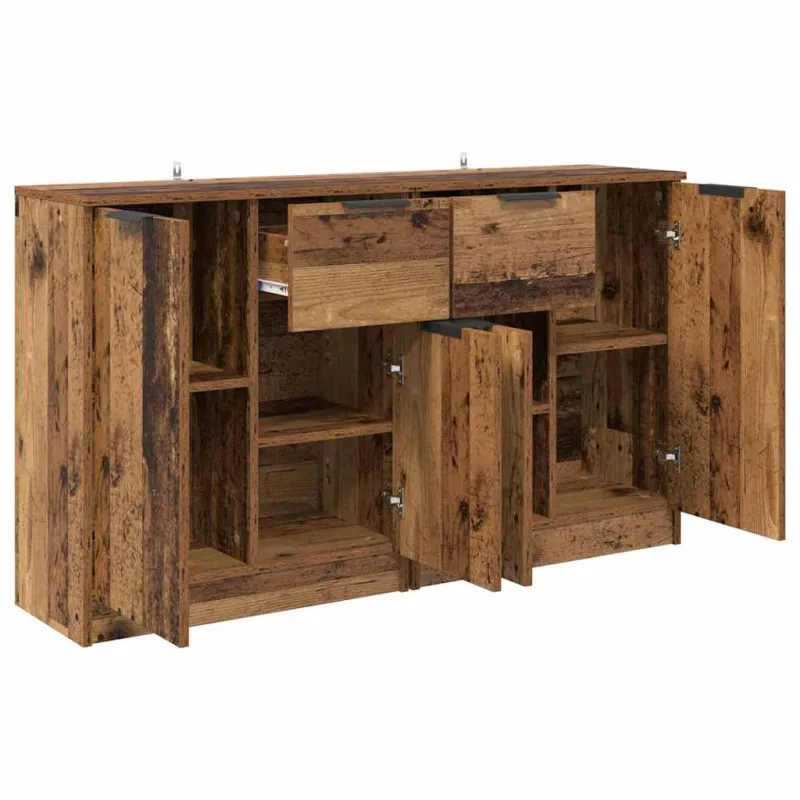 Šoninės lentynos 2 pcs Senovinis medis 60 x 30 x 70 cm