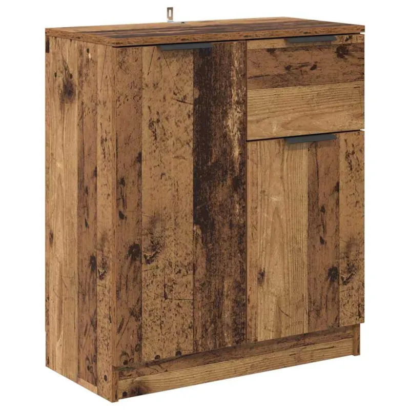 Šoninės lentynos 2 pcs Senovinis medis 60 x 30 x 70 cm