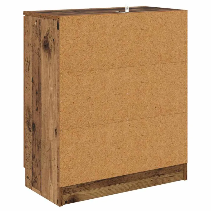 Šoninės lentynos 2 pcs Senovinis medis 60 x 30 x 70 cm