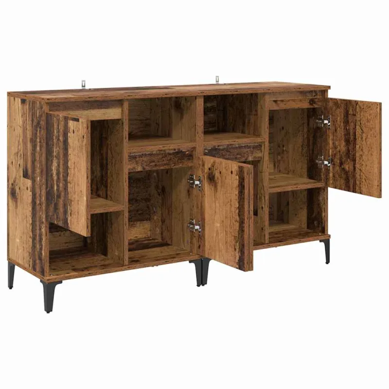 Šoninės lentynos 2 pcs Senovinis medis 60 x 35 x 70 cm