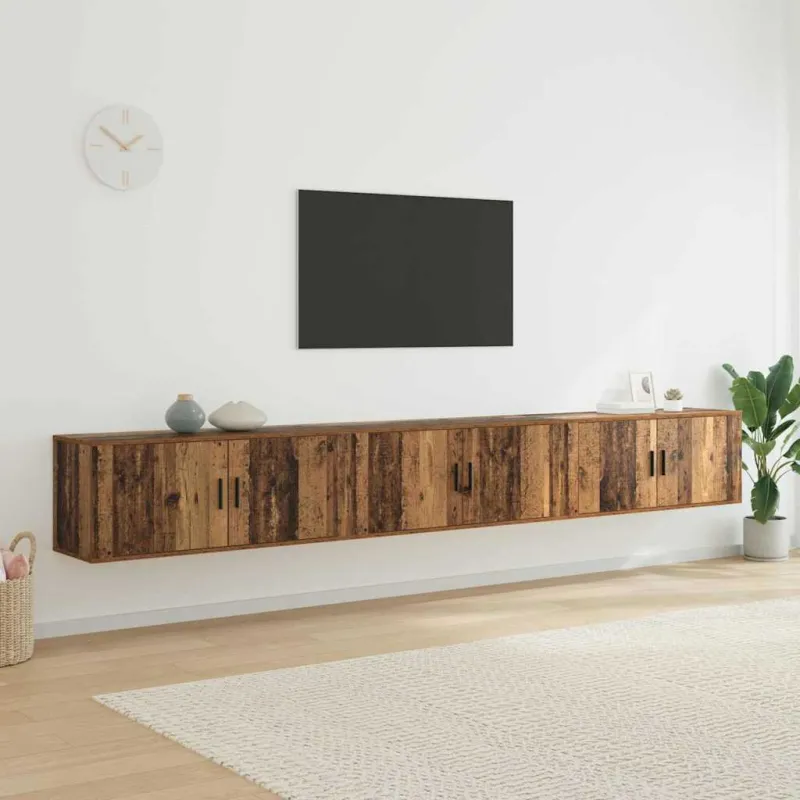 Sieninio televizoriaus kabineto komplektas 3 pcs