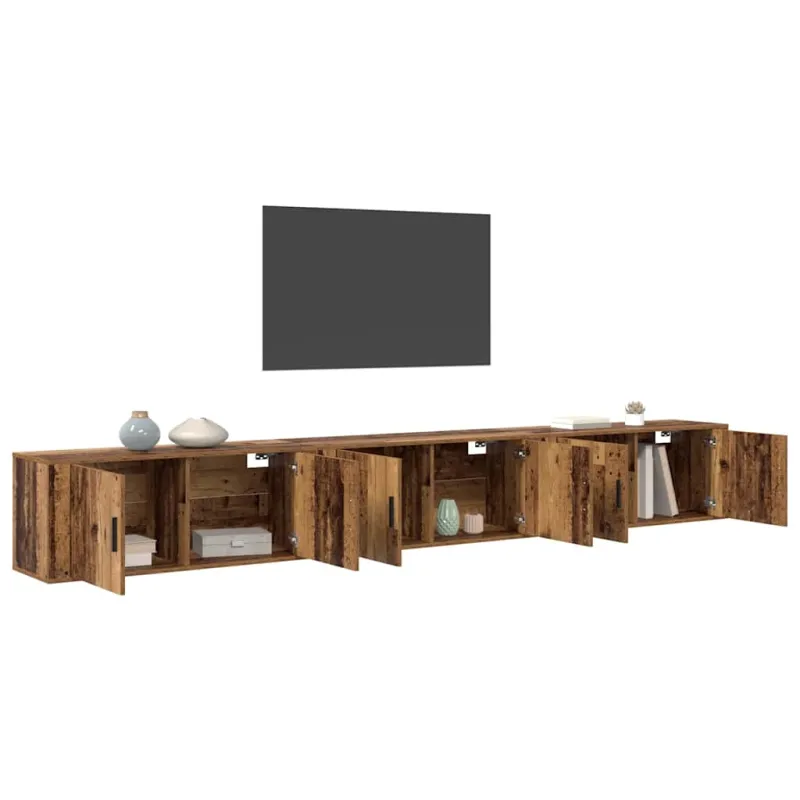Sieninio televizoriaus kabineto komplektas 3 pcs
