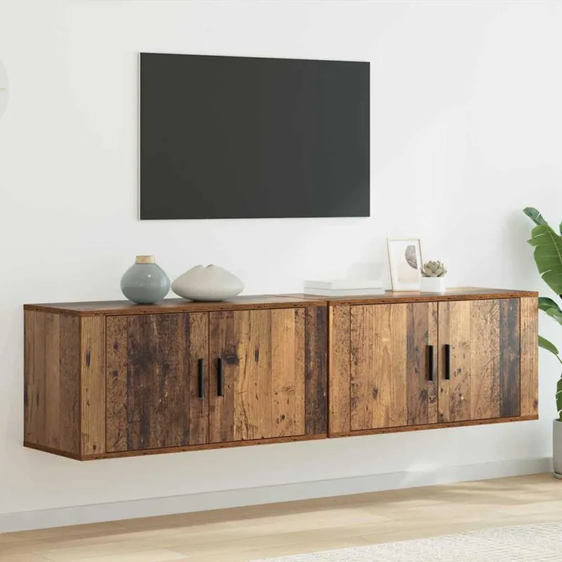 Sieninio televizoriaus kabineto komplektas 2 pcs