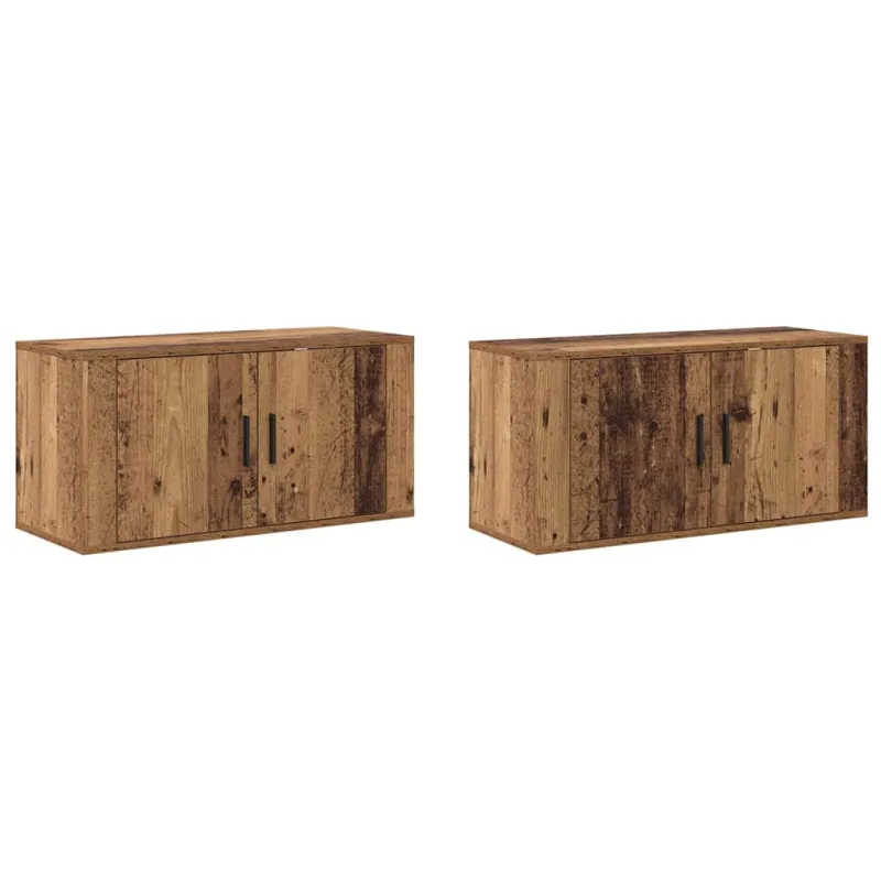 Sieninio televizoriaus kabineto komplektas 2 pcs