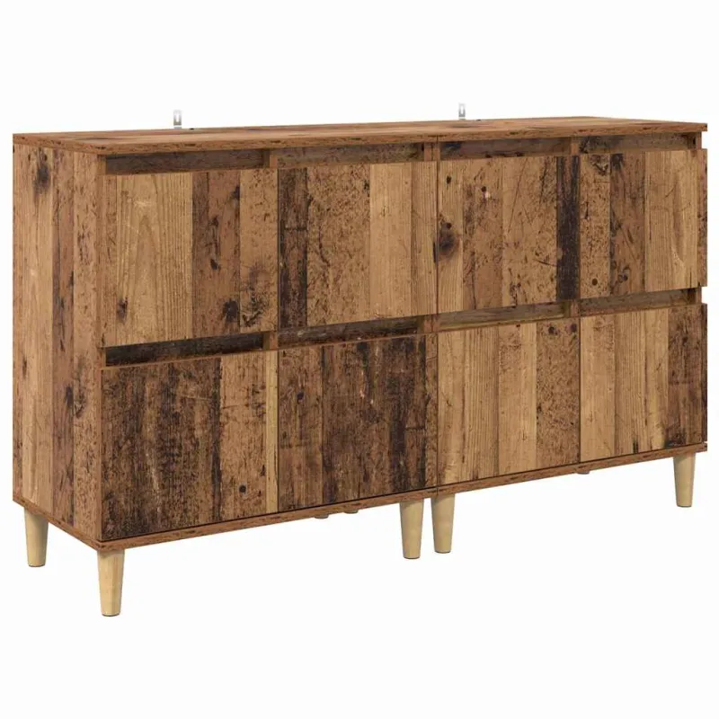 Šoninės lentynos 2 pcs Senovinis medis 60 x 35 x 70 cm
