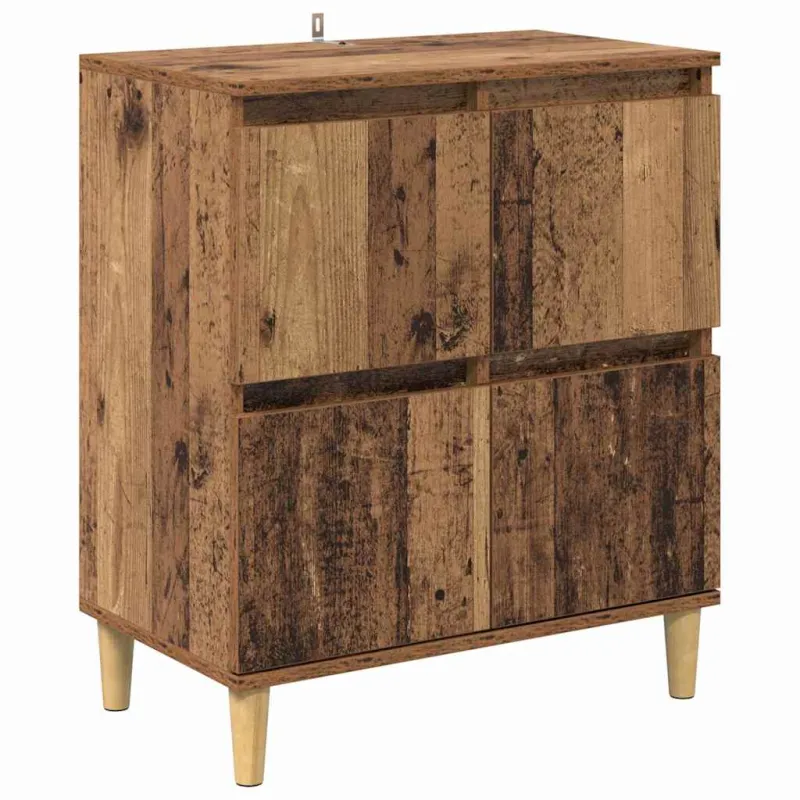 Šoninės lentynos 2 pcs Senovinis medis 60 x 35 x 70 cm