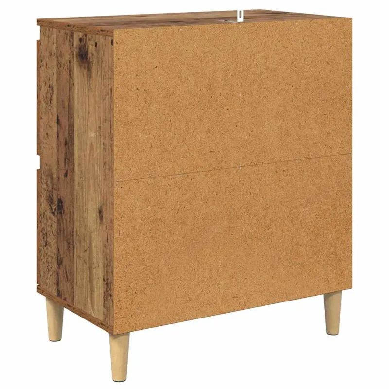 Šoninės lentynos 2 pcs Senovinis medis 60 x 35 x 70 cm