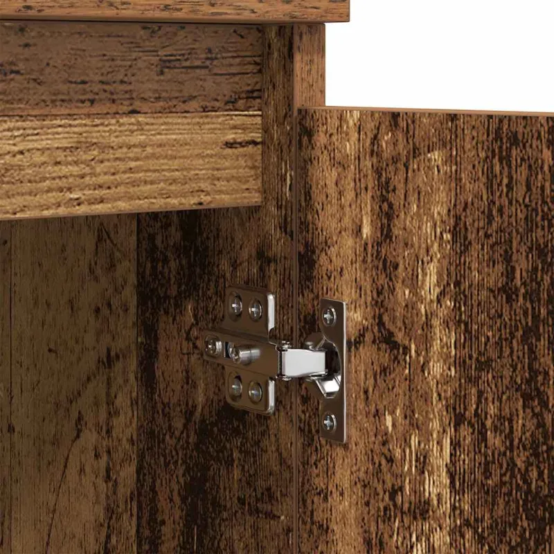 Šoninės lentynos 2 pcs Senovinis medis 60 x 35 x 70 cm