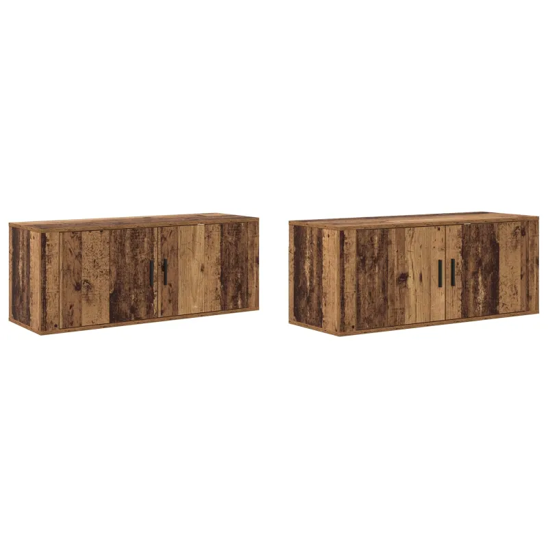 Sieninio televizoriaus kabineto komplektas 2 pcs