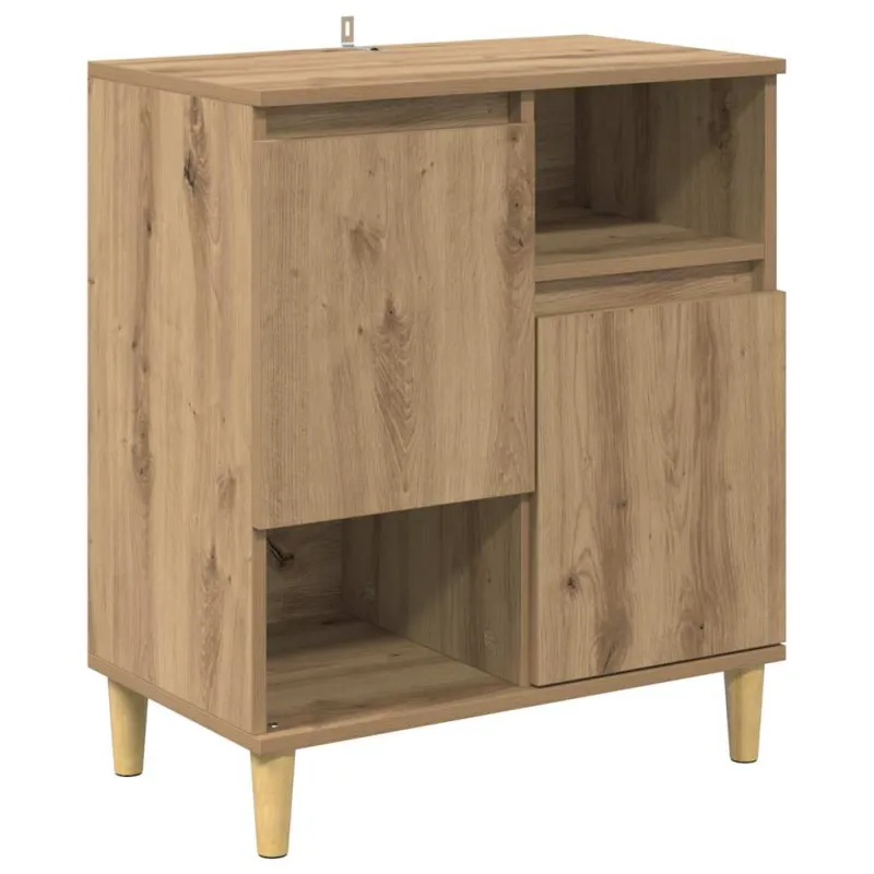 Šoninės lentynos 2 pcs Amatininkų ąžuolas 60 x 35 x 70 cm
