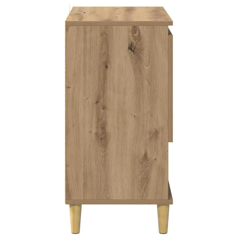 Šoninės lentynos 2 pcs Amatininkų ąžuolas 60 x 35 x 70 cm