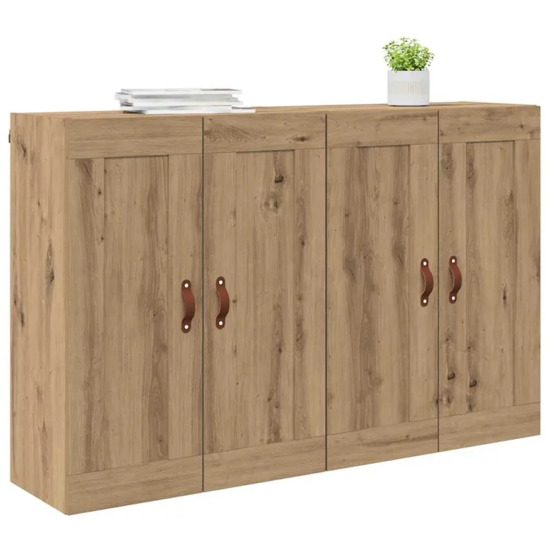 Prikabinama spinta 2 pcs Amatininkų ąžuolas 69,5 x 34 x 90 cm