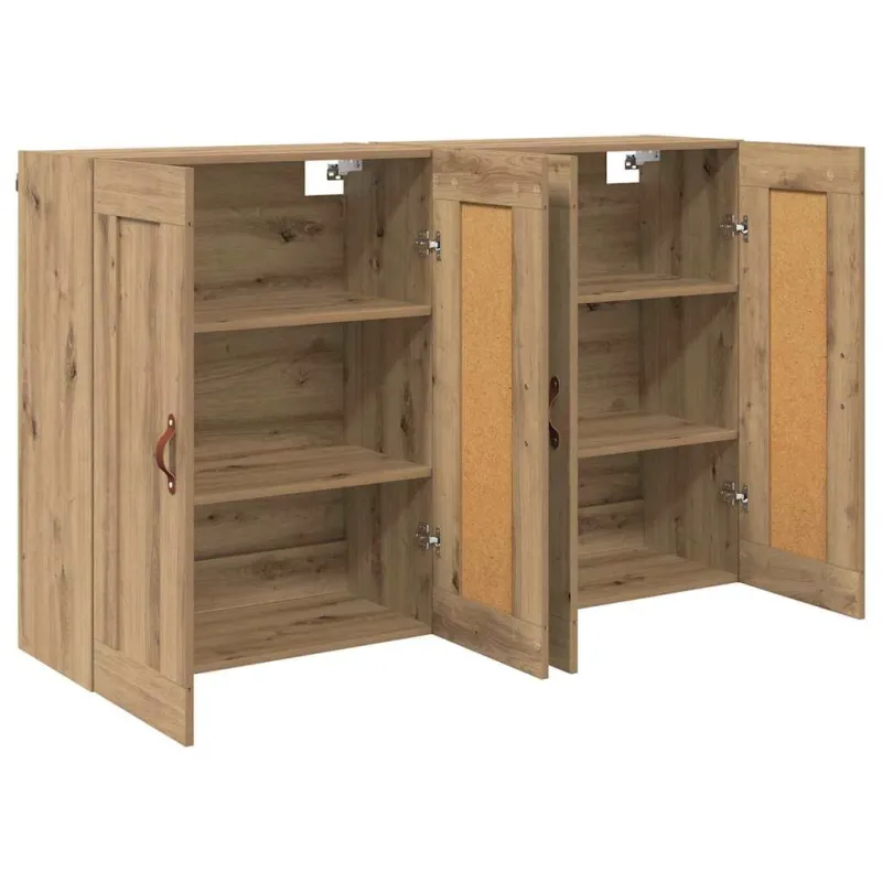 Prikabinama spinta 2 pcs Amatininkų ąžuolas 69,5 x 34 x 90 cm
