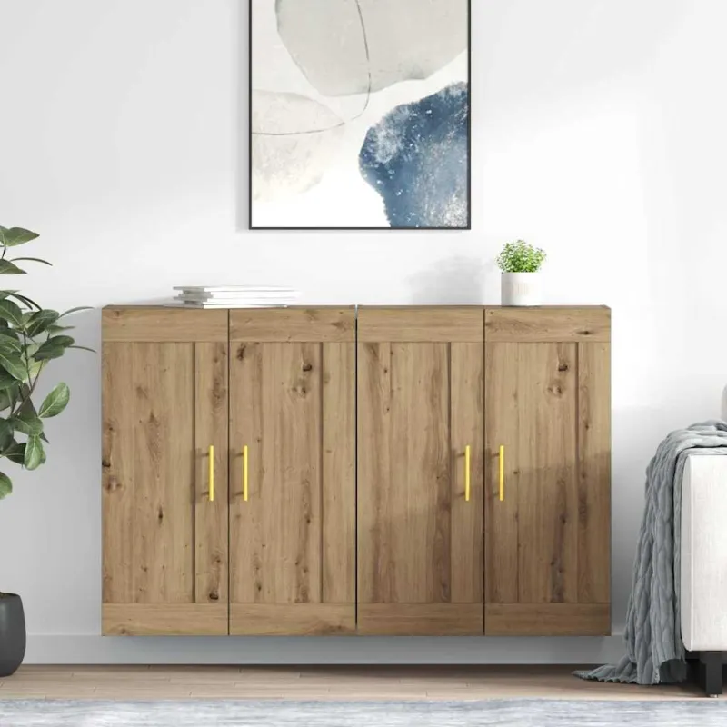 Prikabinama spinta 2 pcs Amatininkų ąžuolas 69,5 x 34 x 90 cm