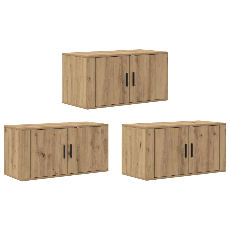Sieninio televizoriaus kabineto komplektas 3 pcs