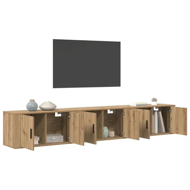 Sieninio televizoriaus kabineto komplektas 3 pcs