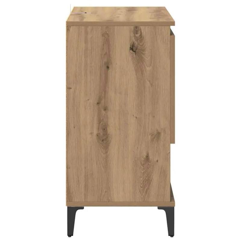Šoninės lentynos 2 pcs Amatininkų ąžuolas 60 x 35 x 70 cm