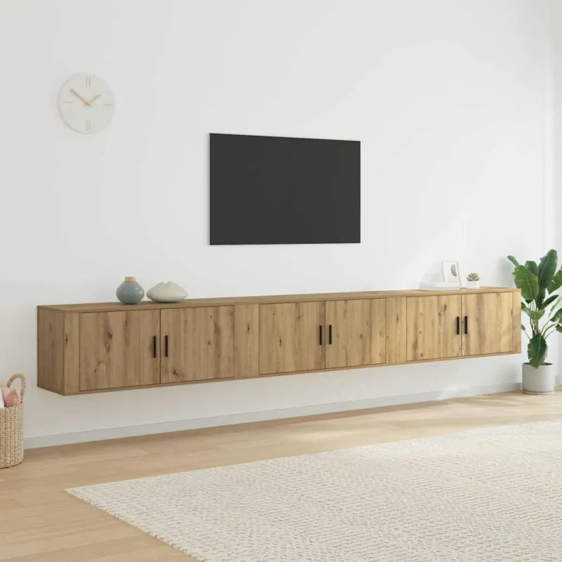 Sieninio televizoriaus kabineto komplektas 3 pcs