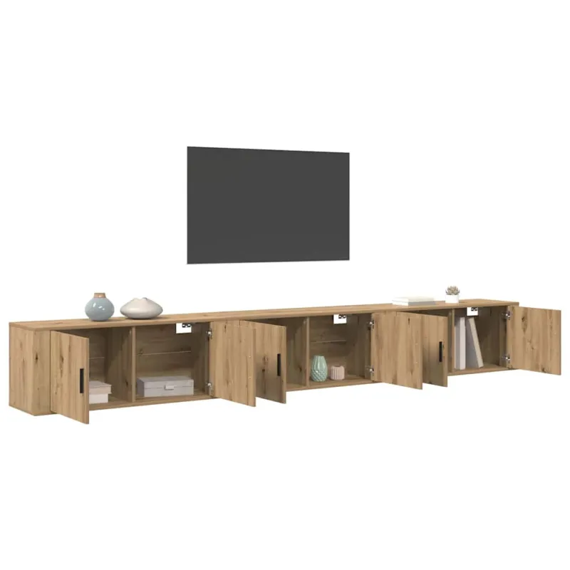 Sieninio televizoriaus kabineto komplektas 3 pcs