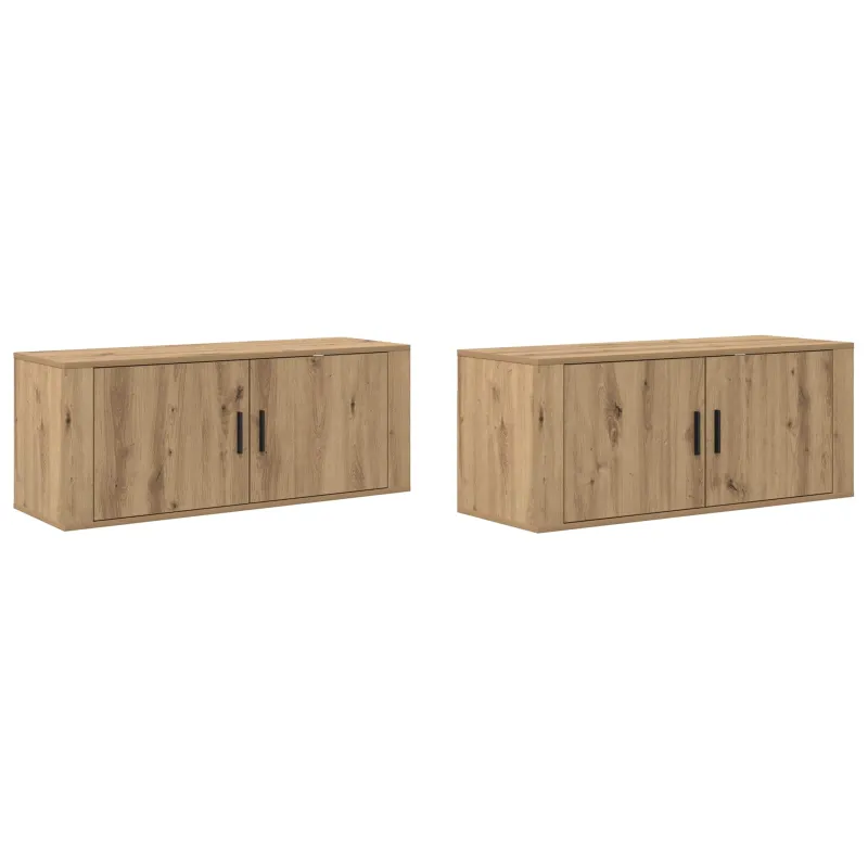 Sieninio televizoriaus kabineto komplektas 2 pcs