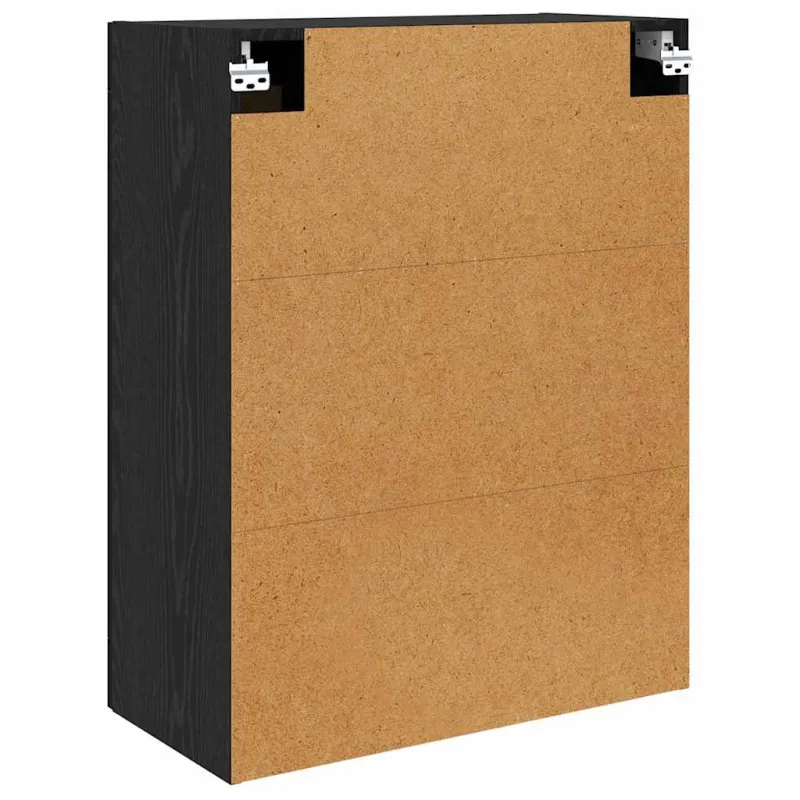 Prikabinama spinta 2 pcs Juodas ąžuolas 69,5 x 34 x 90 cm