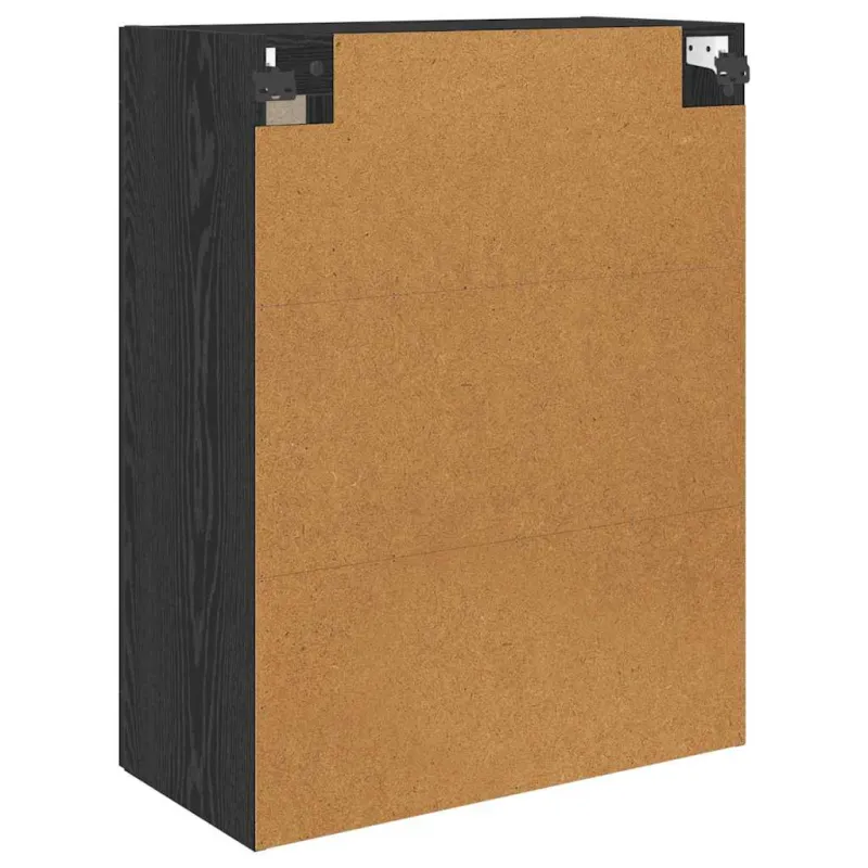 Prikabinama spinta 2 pcs Juodas ąžuolas 69,5 x 34 x 90 cm