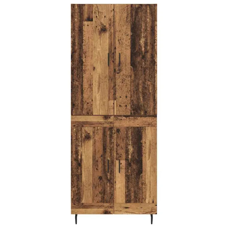 Aukštas spintelė 2 pcs Senovinis medis